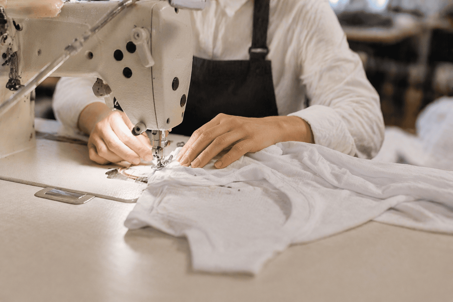 Confection d'un t-shirt en atelier